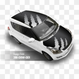 Enlarged Image - Sticker On Car Roof Clipart