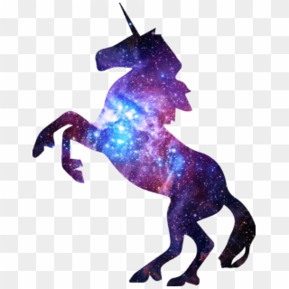 Unicorn Galaxy Unicornio Starry Png Unicornio Png Galaxy - Black Unicorn Outline Clipart