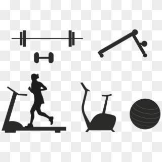 Gym Equipments - Health And Fitness Draw Clipart