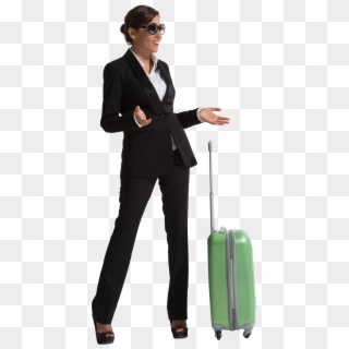 Free People Png Transparent Background - People With Suitcase Png Clipart