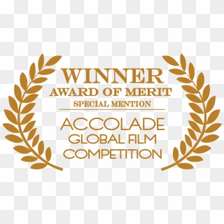 Accolade Merit Words Black Accolade Merit Words Gold - Accolade Global Film Competition Award Of Merit Clipart