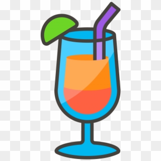 Tropical Drink Emoji Icon - Emojis De Bebidas Clipart