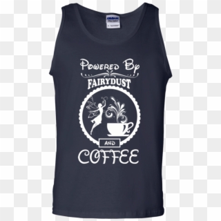 Powered By Fairydust And Coffee T-shirts Customcat - Fairy Silhouette Clipart