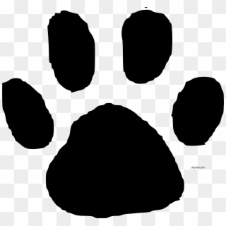 Animal Footprint Clip Art Clipart Black Color Png - Animal Footprints Clipart Transparent Png