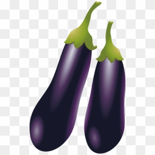Eggplant Clipart Purple Food - Terung Clipart - Png Download