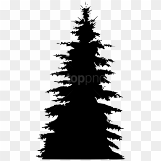 Free Png Pine Tree Silhouette Png - Christmas Tree Clipart