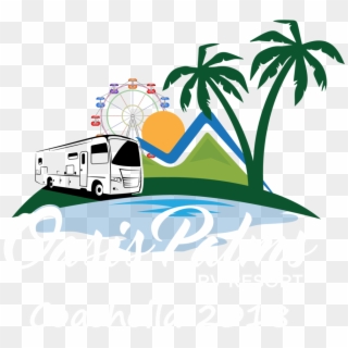 Coachella Camping At Oasis Palms Rv Resort - Pool And Spa Logo Clipart
