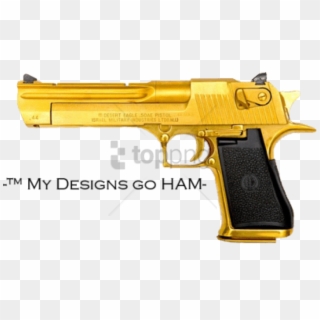 Free Png Gold Revolver Png Png Image With Transparent - Gold Desert Eagle Clipart
