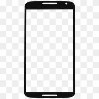 Motorola Nexus 6 Black Glass Lens Screen - Smartphone Vector Png Clipart