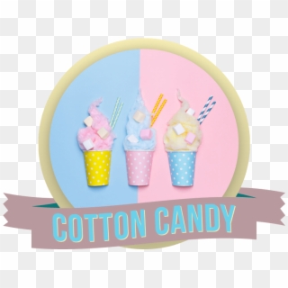 Popcorn - Cotton Candy Flat Lay Clipart