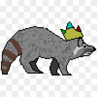 Raccoon King - Fox Clipart