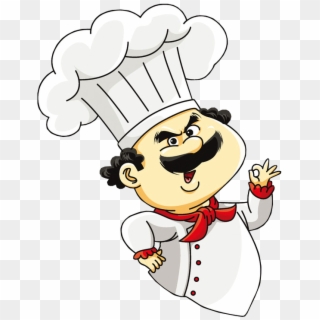 Cartoon Chef Making Hand Sign - Chef Cartoon Image Png Clipart