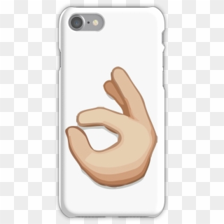 Ok Hand Sign Emoji Iphone 7 Snap Case - Just A Little Bit Emoji Clipart