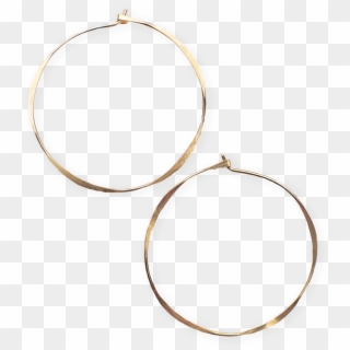 14k Round Hoop - Earrings Clipart