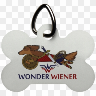 Wonder Wiener Dog Bone Pet Tag - Salchichas En Tatuajes Clipart