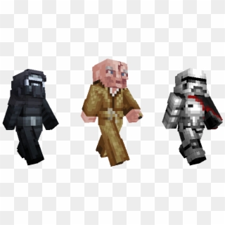 Kylo Ren, Snoke And Captain Phasma - Moana Minecraft Skin Clipart