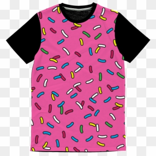 "cartoon Sprinkles Classic Sublimation Panel T- Shirt\ - Active Shirt Clipart