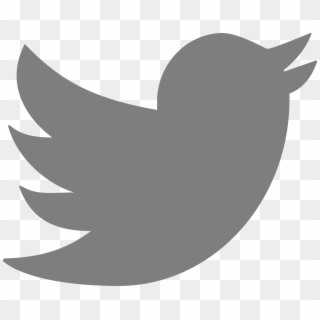 Twitter - Grey Twitter Logo No Background Clipart