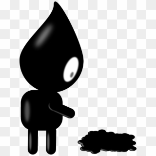 Drop Black Ink Puke Sick Splat Png Image - Ink Character Clipart