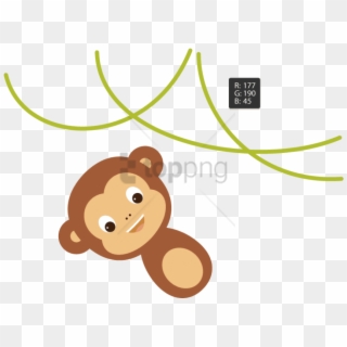 Free Png Download Adobe Illustrator Cartoon Animals - Draw A Monkey Swinging Clipart