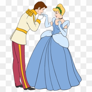 Presents Cinderella, Prince Charming - Cinderella Prince Charming Kiss Clipart