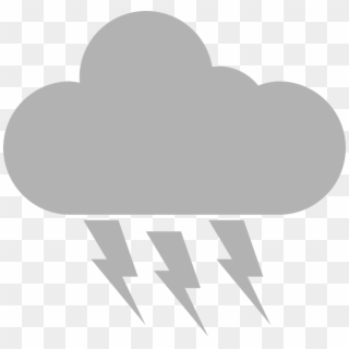 Thunder Thundercloud Thunderstorm Png Image - Nube Con Trueno Png Clipart