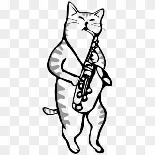 Saxophone Sachs Musical Instruments 1287911 - Saxophone Cat Clipart