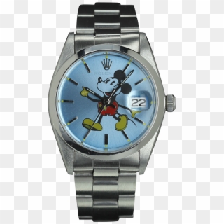 Rolex Oysterdate 6694 Mickey Blue Dial - Analog Watch Clipart