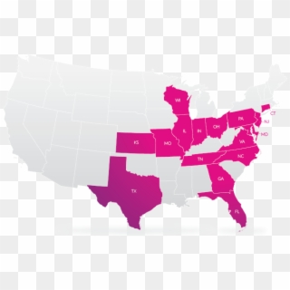 Usa-map - James Buchanan Election Map Clipart