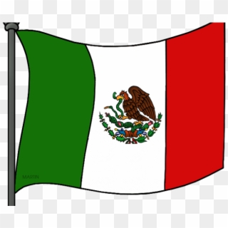 Mexico Flag Clipart - Mexico Flag Cartoon Drawing - Png Download