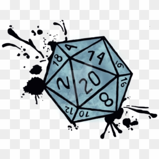 D20 Png Image Graphic Royalty Free Library - Drawing Of D&d Dice Clipart