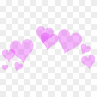 Lovely Girly Hearts Corazones Tiara Whatsapp Pink Png - Heart Clipart