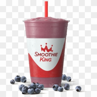 Sk Slim Slim N Trim Blueberry With Ingredients - 20 Ounce Cup Smoothie King Clipart