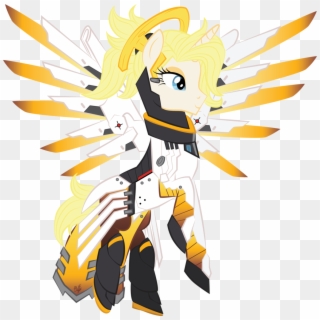Artist Violetfeatheroficial Crossover - Mercy Overwatch Transparent Clipart