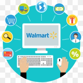 An Image Of Walmart On A Computer - Techno Web Clipart