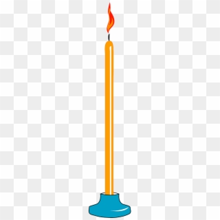 Candle Flame Fire Light Burning Png Image - Thin Candle Png Clipart