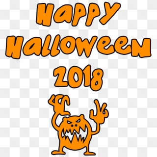 Download Happy Halloween 2018 Scary Monster Transparent Clipart