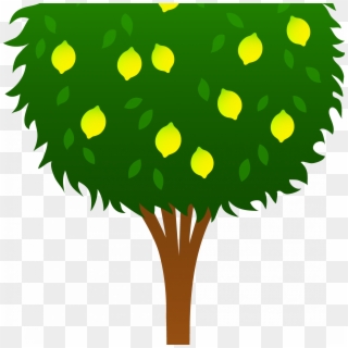 Cute Lemon Tree Free Clip Art - Blackberry Tree Clip Art - Png Download