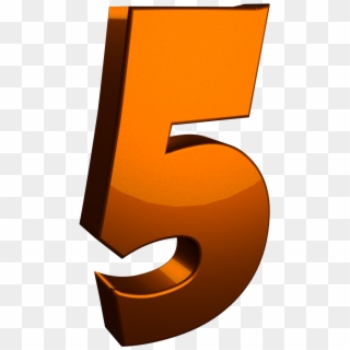 3d 5 Five Number - Number 5 In 3d Png Clipart