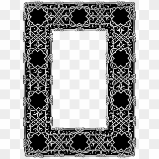 Black Ornate Frame Png Transparent 15 Ornate Black - Celtic Border Transparent Clipart