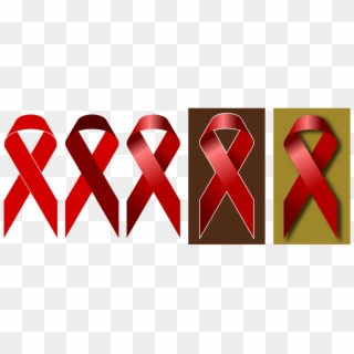 Red Ribbon Awareness Ribbon Paper Blue Ribbon - World Aids Day Clipart