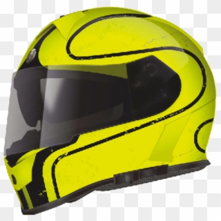 T 14 Tracer Hi Viz Green Black 1 - Motorcycle Helmet Clipart