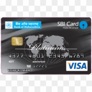 Oriental Bank Of Commerce Sbi Visa Credit Card Image - Wings Financial Debit Card Clipart