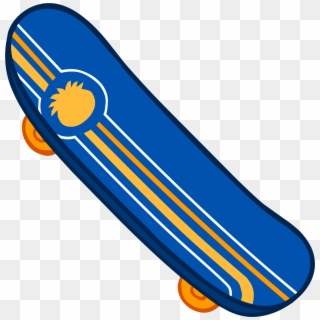 Sponsored Pro Skateboard - Club Penguin Skateboard Clipart
