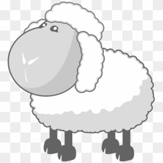 Sheep In Gray Png - Sheep Clip Art Transparent Png