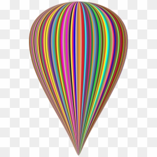 This Free Icons Png Design Of Colorful Striped Balloon - Balloon Clipart