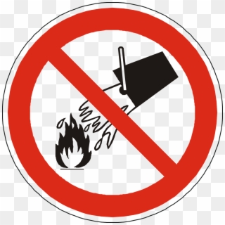 Free Vector Graphic - Do Not Extinguish With Water Symbol Clipart