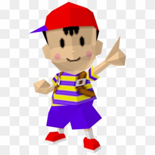 Smash 64 Ness In 4 Pose Super Brothers - Ness Transparent Clipart