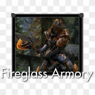 Fireglass Armory Special Edition - Skyrim Glass Elven Armor Mod Clipart