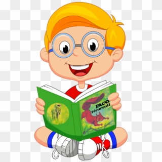 Illustrator Of Children Png And Clipart - Cartoon Kid Reading Transparent Png